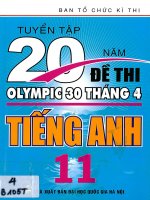 Tuyển tập 20 năm đề thi olympic 30 4 tiếng anh 11