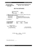 Bài Thi Cuối Khóa Điều Khiển Từ Xa Bằng Remote Tivi SONY Bằng Tia Hồng Ngoại