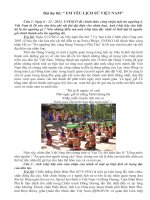 Bài dự thi Em yêu lịch sử Việt Nam