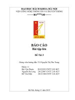 Báo cáo btl xây dựng và thiết kế phầm mềm