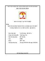 BÁO cáo THỰC tập tốt NGHIỆP một số GIẢI PHÁP NHẰM NÂNG CAO HIỆU QUẢ tổ CHỨC và HOẠT ĐỘNG của vụ TIỀN LƯƠNG – bộ nội vụ 