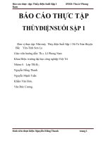 Báo cáo thực tập tại nhà máy thủy điện suối sập 1 