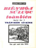 Biên Hòa Sử Lược Toàn Biên Quyển 1Trấn Biên Cổ Kính (NXB Biên Hòa 1972)  Lương Văn Lựu