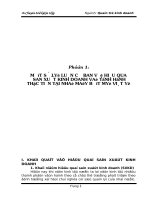 PHÂN TÍCH một số CHỈ TIÊU ĐÁNH GIÁ HIỆU QUẢ sản XUẤT KINH DOANH của CÔNG TY dệt MAY HOÀ THỌ QUA 3 năm  2001 2002 2003 