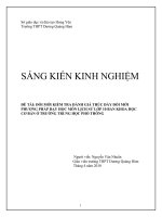 ĐỔI MỚI KIỂM TRA ĐÁNH GIÁ THÚC ĐẨY ĐỔI MỚI PHƯƠNG PHÁP DẠY HỌC MÔN LỊCH SỬ LỚP 10 BAN KHOA HỌC CƠ BẢN Ở TRƯỜNG TRUNG HỌC PHỔ THÔNG