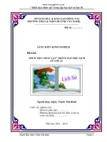 SÁNG KIẾN KINH NGHIỆM KHẮC HỌA  NHÂN VẬT” TRONG DẠY HỌC LỊCH SỬ LỚP 10