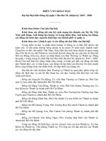 Bài diễn văn khai mạc đại hội đại biểu đảng bộ quận 1 lần thứ XI 