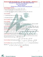 Bộ đề THPT quốc gia môn toán và lời giải chi tiết 