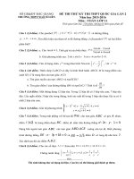 Đề thi thử môn toán trường THPT Ngô Sĩ Liên - Bắc Giang lần 2 năm 2016