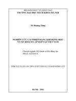 Luận án tiến sĩ nghiên cứu cải thiện dạng khí động học vỏ xe khách lắp ráp tại việt nam (TT)
