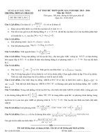 Đề thi thử môn toán trường THPT Lý Thái Tổ - Bắc Ninh lần 2 năm 2016