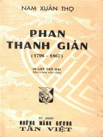 Phan Thanh Giản (NXB Tân Việt 1957)  Nam Xuân Thọ