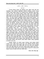 MỘT số KIẾN NGHỊ NHẰM HOÀN THIỆN VIỆC ký kết và THỰC HIỆN hợp ĐỒNG XUẤT KHẨU từ THỰC TIỄN áp DỤNG tại CÔNG TY XNK NÔNG sản và TPCB đà NẴNG