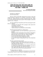 Bài diễn văn khai mạc hội thảo quốc tế về thư viện 