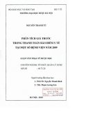 Phân tích giá thuốc trong thanh toán bảo hiểm y tế tại một số bệnh viện năm 2009