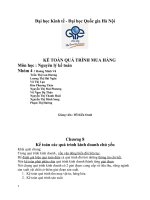 Tiểu luận môn nguyên lý kế toán kế toán quá trình mua hàng 