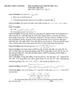 Đề thi thử môn toán có đáp án trường THPT Tam Đảo năm 2016