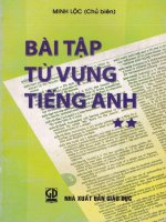 Bài Tập Từ Vựng Tiếng Anh Minh Lộc