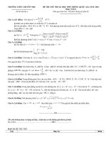 Đề thi thử môn toán trường THPT Nguyễn Đình Chiểu lần 1 năm 2016