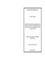 Tóm tắt luận án nghiên cứu đặc điểm nông sinh học liên quan đến khả năng chịu hạn và một số biện pháp kỹ thuật canh tác lúa cạn địa phương tại vùng tây bắc việt nam 