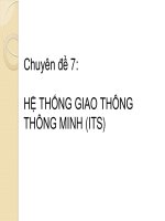 Kỹ Thuật Hệ Thống Giao Thông Thông Minh