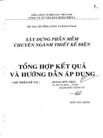 Xây dựng phần mềm chuyên ngành thiết kế điện – tổng hợp kết quả và hướng dẫn áp dụng