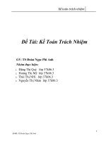 Thuyết trình môn kế toán quản trị kế toán trách nhiệm 