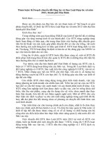 Tham luận kế hoạch chuyển đổi hợp tác xã theo luật hợp tác xã năm 2012,