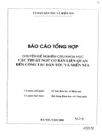 Các thuật ngữ cơ bản liên quan đến công tác dân tộc và miền núi