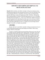 Tiểu luận kỹ thuật xử lý nền đất yếu bơm hút chân không kết hợp gia tải trước bằng đất đắp