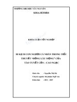Khóa luận tốt nghiệp bi kịch con người cá nhân trong tiểu thuyết hồng lâu mộng của tào tuyết cần   cao ngạc (TT)