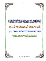 Tuyển tập 65 đề thi thử THPT quốc gia 2016 môn Toán của các trường chuyên trong cả nước (có lời giải chi tiết)