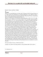 Hóa dược vô cơ sự phát triển vượt bậc, định hướng mới