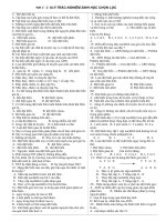 900 câu HỎI TRẮC NGHIỆM SINH HỌC CHỌN LỌC ÔN THI ĐẠI HỌC