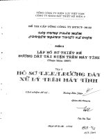 Xây dựng phần mềm chuyên ngành thiết kế điện – phần II – lập hồ sơ thiết kế đường dây tải điện trên máy tính