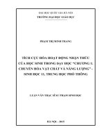 tich cuc hoat dọng nhận thức của học sinh trong dạy học chương 1 chuyển hóa vật chất và năng luong học sinh trung hoc
