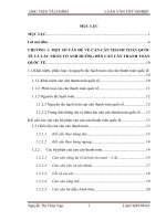 Các nhân tố tác động đến cán cân thanh toán quốc tế và giải pháp nhằm cải thiện cán cân thanh toán quốc tế ở việt nam hiện nay 