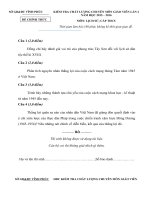 Đề thi KSCL giáo viên THCS môn sử 9 tỉnh vĩnh phúc lần 2 năm học 2015   2016(có đáp án)