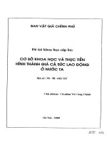 Cơ sở khoa học và thực tiễn hình thành giá cả sức lao động ở nước ta