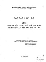 Nghiên cứu thiết kế chế tạo máy tẽ ngô độ ẩm cao khi thu hoạch