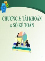 Slide Nguyên lí kế toán chương 3: Tài khoản và sổ kế toán