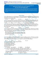 Ôn thi đại học môn sinh các dạng bài tập tổng quát về các quy luật di truyền (phần 4)