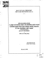 Luận cứ khoa học và những giải pháp chống bán phá giá hàng nước ngoài ở thị trường việt nam