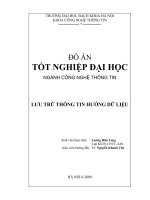 LƯU TRỮ THÔNG TIN HƯỚNG DỮ LIỆU