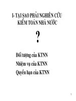 Bài giảng kiểm toán nhà nước