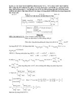 Hướng dẫn giải nhanh một số dạng bài tập hóa học ôn thi đại học