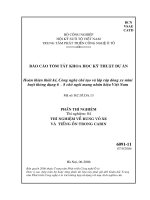 Hoàn thiện thiết kế, công nghệ chế tạo và lắp ráp dòng xe mini buýt thông dụng 6   8 chỗ ngồi mang nhãn hiệu việt nam thí nghiệm   04 thí nghiệm về rung vỏ xe và  tiếng ồn