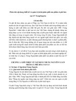 Phân tích nội dung thiết kế và quản trị kênh phân phối sản phẩm cà phê hòa tan g7 trung nguyên