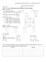 đề ôn tập giữa kỳ 2 lớp 1