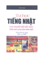 Tự học tiếng nhật cho người mới bắt đầu